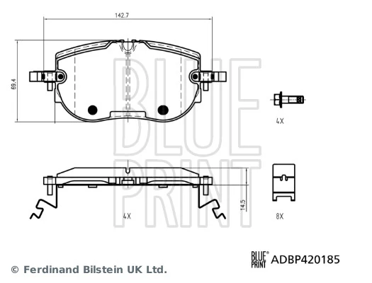 Brake Pad Set, disc brake